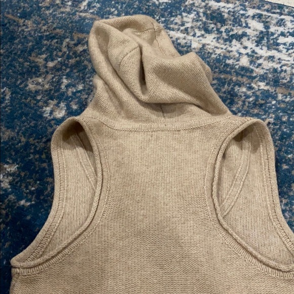Banana Republic Cream Hooded Sweater Vest - Picture 6 of 6